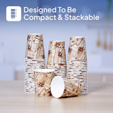 Single Wall Printed Paper Cup 20 Pieces - hotpackwebstore.com